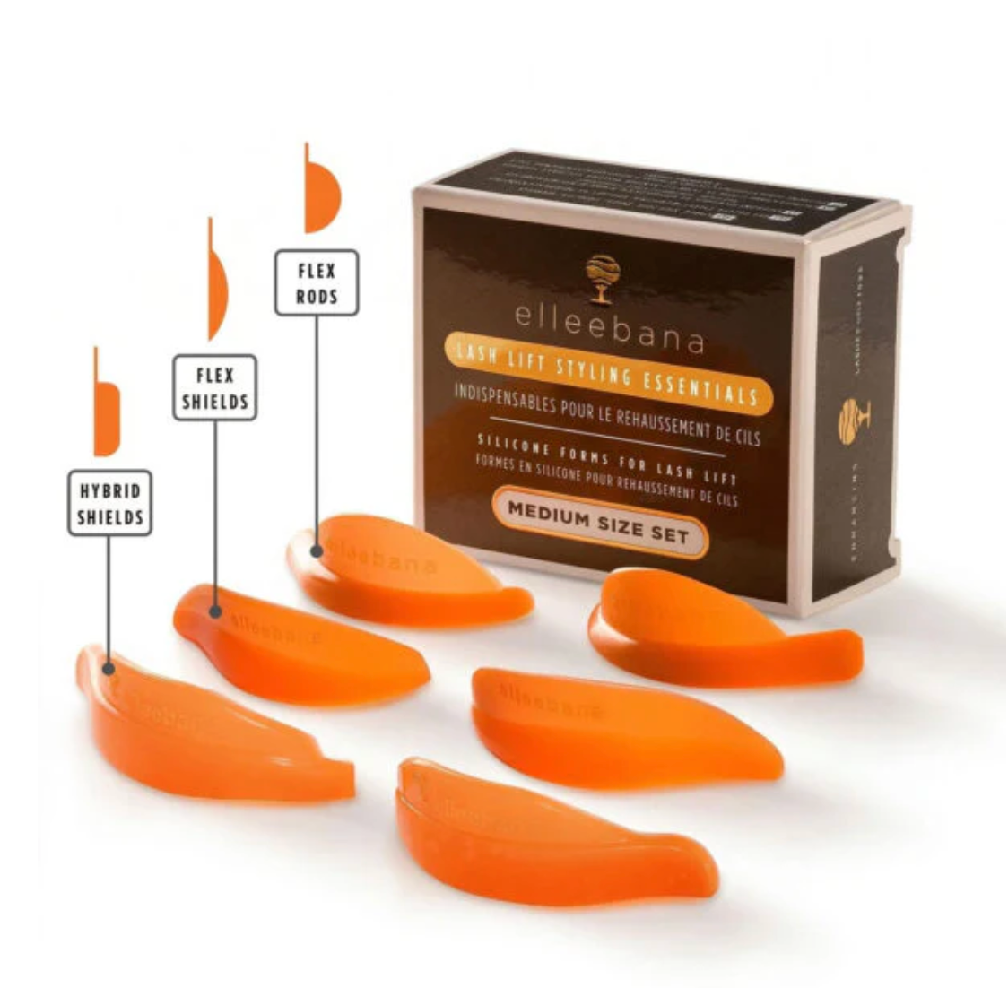 Elleebana Lash Styling Combo Essentials – Medium | No Adhesive Lash Lift Shields
